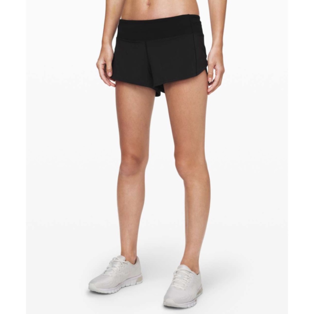 lululemon athletica Black Athletic Running Shorts